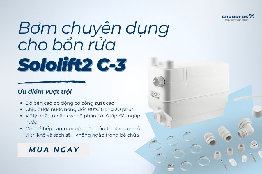 Bơm Chuyên Dụng Cho Bồn Rửa: Giải Pháp Tối Ưu Cho Hệ Thống Thoát Nước